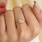 18K Gold Pear Cut Diamond Ring - vrjewels-us