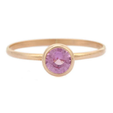 18K Yellow Gold Sapphire Ring