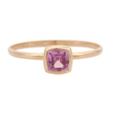 18K Yellow Gold Sapphire Ring