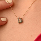 18K Yellow Gold Personalized Initial Pendant