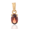 18K Yellow Gold Garnet Pendant Thumbnail