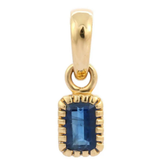 14K Gold Sapphire Pendant