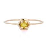 14K Yellow Gold Sapphire Ring