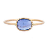 18K Yellow Gold Sapphire Ring