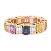 14K Yellow Gold Sapphire Ring