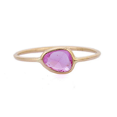 18K Yellow Gold Sapphire Ring
