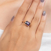 18K Gold Amethyst Ring