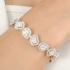 18k Mixed-Shaped Diamond Tennis Bracelet – Vintage Cluster Setting Thumbnail