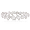 18k Mixed-Shaped Diamond Tennis Bracelet – Vintage Cluster Setting Thumbnail