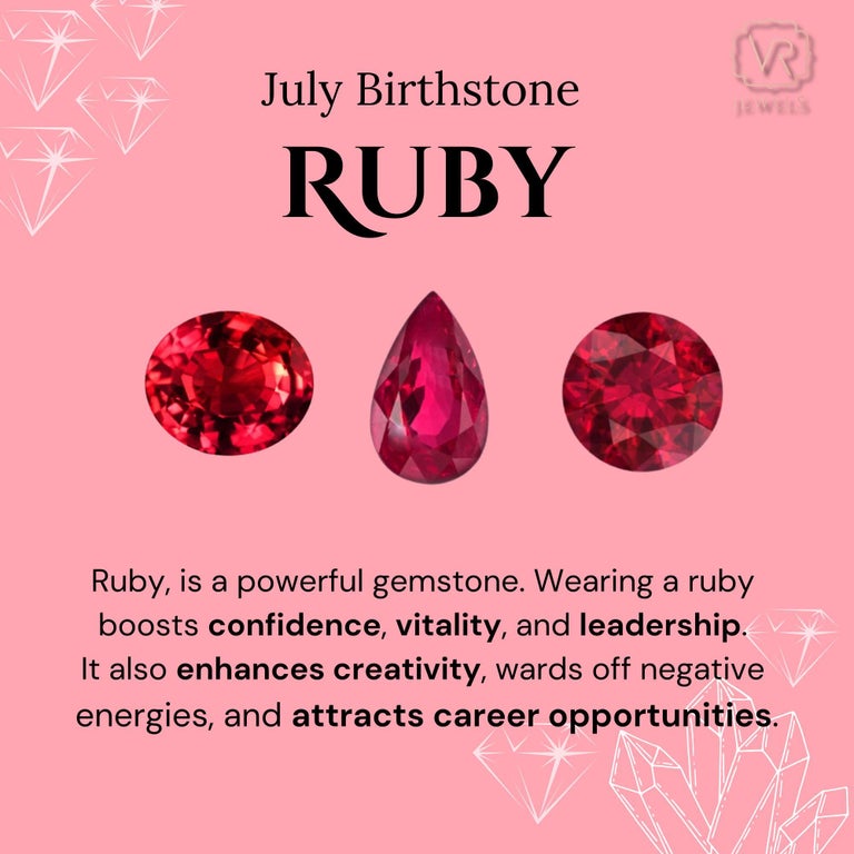 18K 1Ct Solitaire Ruby Ring For Her Image