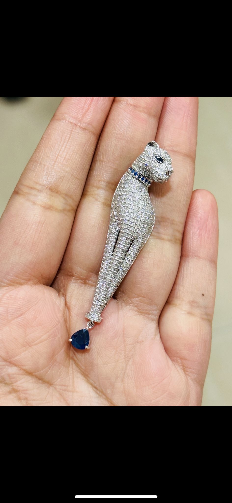18k panther brooch - vrjewels-us