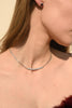 14k Solid White Gold Diamond Chain Necklace Thumbnail