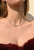 14k Solid White Gold Diamond Chain Necklace Thumbnail