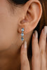 Natural Blue Topaz Gemstone Necklace and Earrings Set Thumbnail