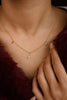 14k Gold Genuine Diamond Crown Chain Necklace Thumbnail