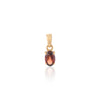 18K Yellow Gold Garnet Pendant Thumbnail