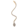 Diamond Serpent Snake 18k Yellow Gold Pendant Thumbnail