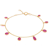 18K Natural Ruby Bracelet - vrjewels-us