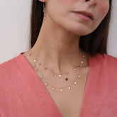 18K Gold Diamond Necklace - vrjewels-us