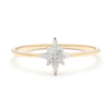 14K Gold Star Diamond Ring Thumbnail