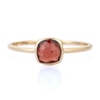 14K Gold Cushion Cut Garnet Ring Thumbnail