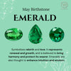 5.75 CTW Forest Green Emerald and Diamond Tennis Bracelet in 14k Gold Thumbnail