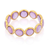 18K Gold Amethyst Eternity Band Thumbnail