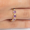 18K Gold Amethyst Eternity Band Thumbnail