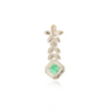 14K Solid White Gold Designer Flower Pendant Thumbnail