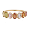 18K Gold Tourmaline Half Eternity Band Thumbnail