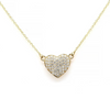 18K Heart Diamond Necklace Thumbnail