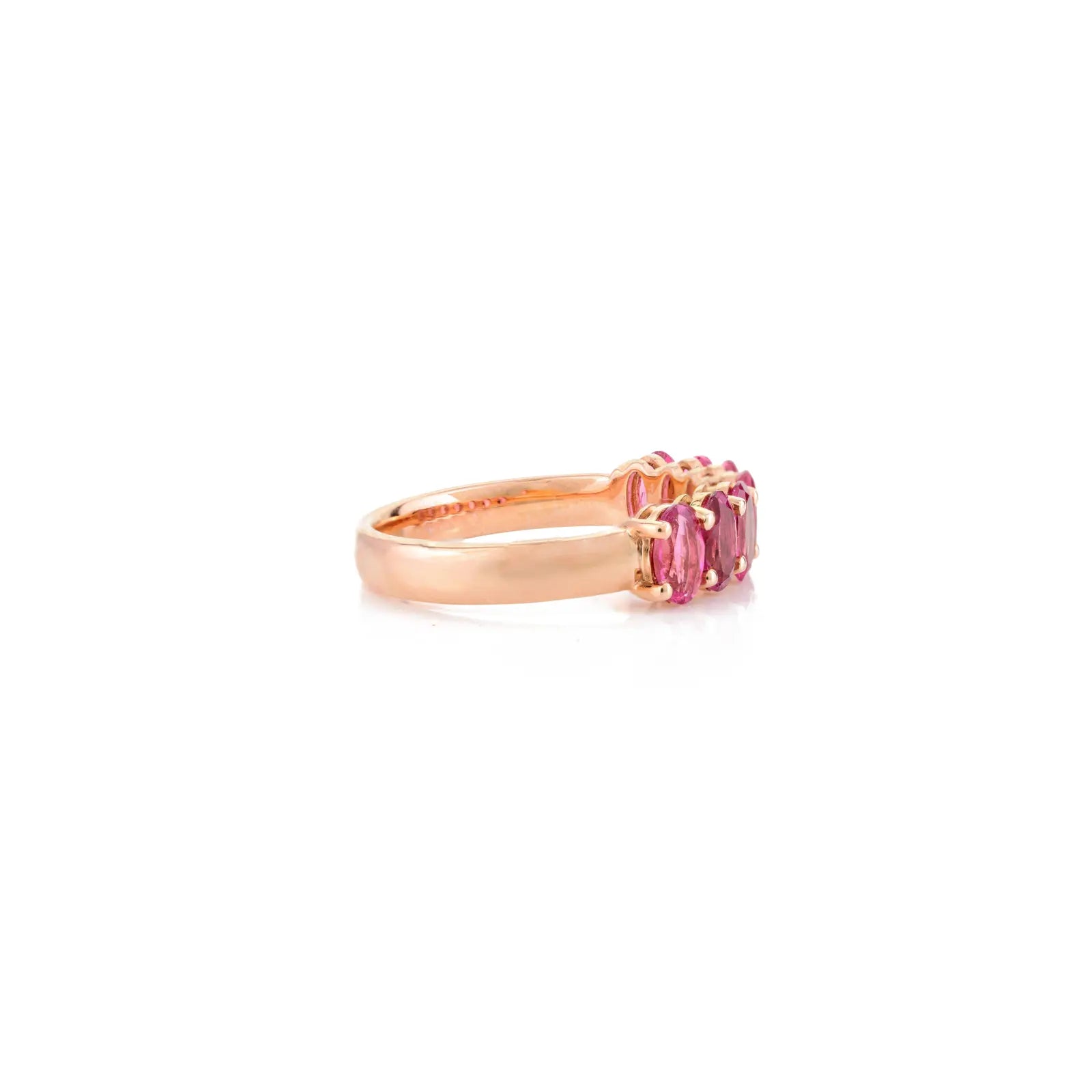 14K Solid Yellow Gold Ruby Ring