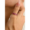 14K Solid Yellow Gold Ruby Ring Thumbnail