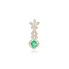 14K Solid White Gold Designer Flower Pendant Thumbnail