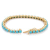 18K Gold Turquoise Eternity Bracelet Thumbnail