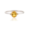 18K White Gold Yellow Sapphire Ring Thumbnail