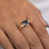 14K Gold Sapphire & Diamond Wedding Ring Thumbnail