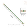 5.75 CTW Forest Green Emerald and Diamond Tennis Bracelet in 14k Gold Thumbnail