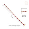 14k Gold 5.02Ct Ruby & Diamond Art Deco Tennis Bracelet Thumbnail