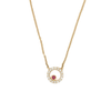 14K Gold Ruby Diamond Necklace Thumbnail
