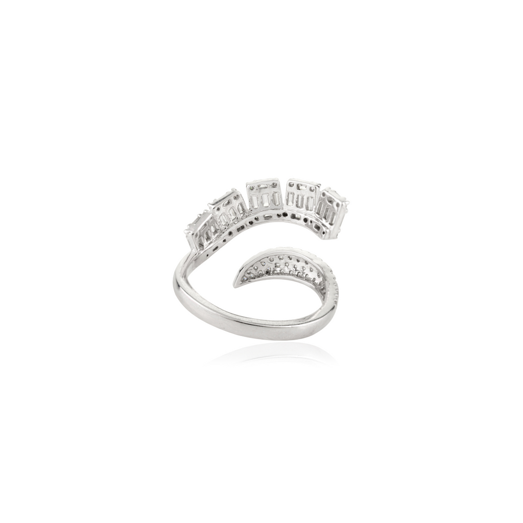 14k White Gold Diamond Engagement Ring For Her Image