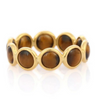 18K Gold Tigers Eye Eternity Band Thumbnail