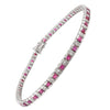 18K Gold Ruby Diamond Tennis Bracelet Thumbnail