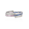 18K Multi Sapphire Diamond Convertible Magic Ring Thumbnail