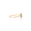 14K Baguette Shape Emerald and Diamond Ring Thumbnail