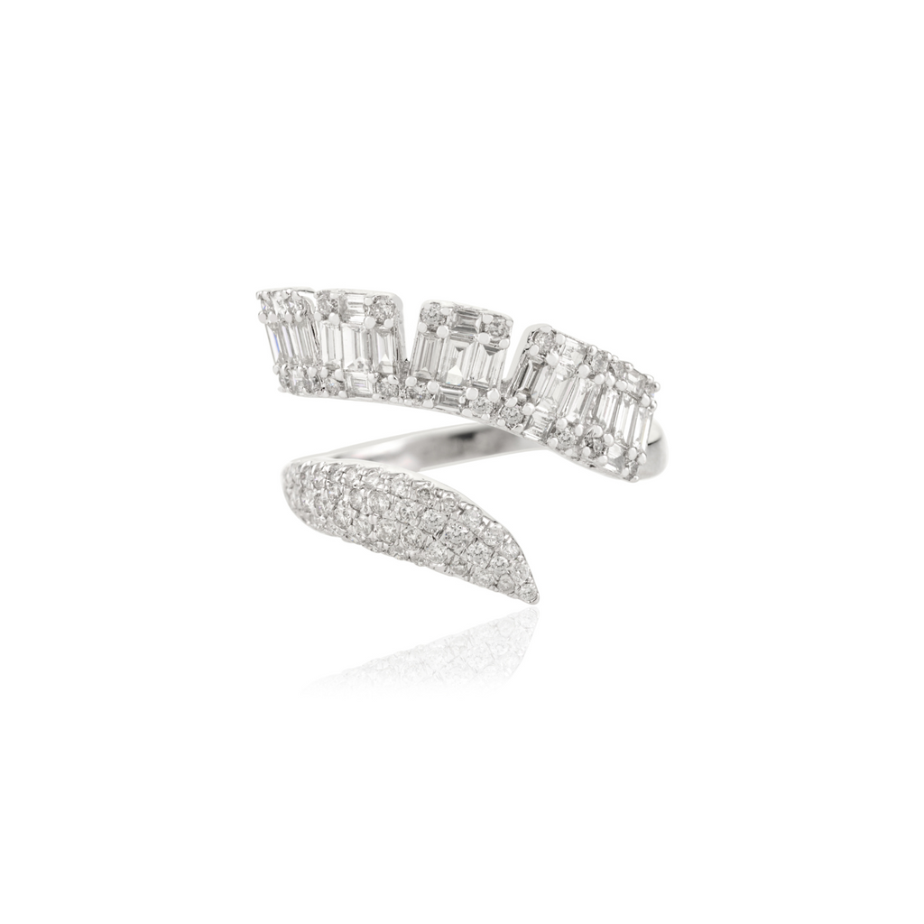 14k White Gold Diamond Engagement Ring For Her Image