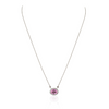 14K Pink Sapphire Pendant Necklace Thumbnail