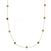 14K Gold Tourmaline Chain Necklace Thumbnail