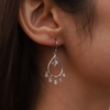 18K White Gold Diamond Cluster Earrings Thumbnail