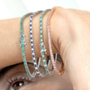 18K Gold Emerald Sleek Bracelet Thumbnail